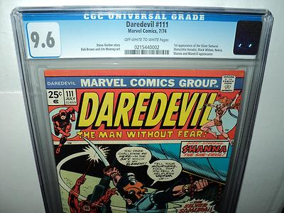 Daredevil 111 CGC 96 OWW Pages 1st Silver Samurai 1974 Marvel id 9054