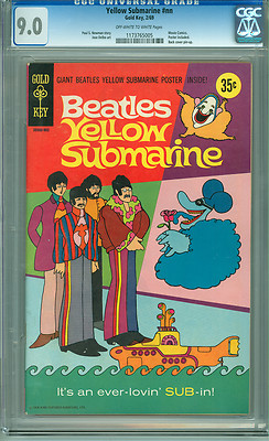 Yellow Submarine nn CGC 90 VFNM OWW pages Beatles Gold Key 1969 