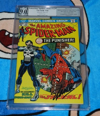AMAZING SPIDERMAN 129 PGX 90 Signature Edition Stan Lee1st Punisher Like CGC
