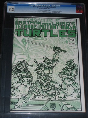 Teenage Mutant Ninja Turtles TMNT 4 CGC 92  First Printing
