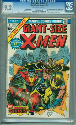 Giant Size Xmen 1 CGC 92 NM OWW 1st new Xmen Storm Colossus Wolverine