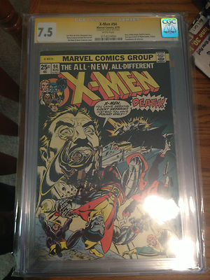 The XMen 94 Aug 1975 Marvel CGC SS 75 Signed By Stan Lee