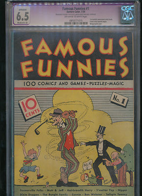 Famous Funnies 1  CGC 65 moderate amateur restoration