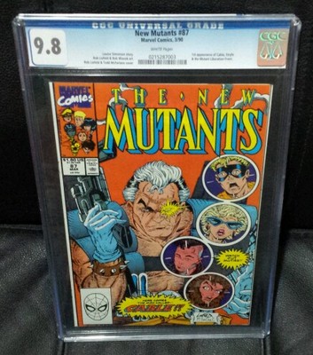 CGC 98 New Mutants  87 White pages 1st Appearance of Cable  Stryfe Mutant L
