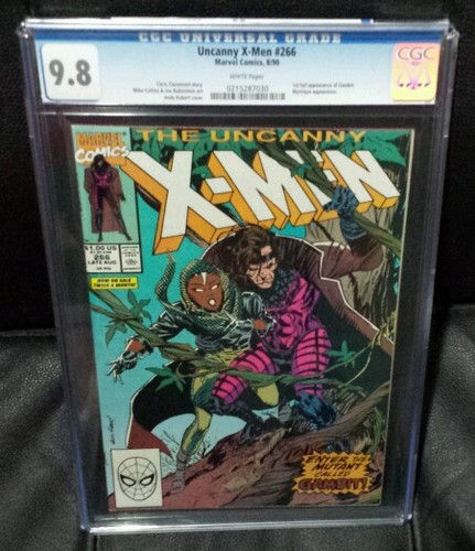 CGC 98 XMen  266 White Pages 1st Full App of Gambit Mystique App 81990