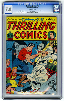 Thrilling Comics 52 CGC 70 OW Doc Strange Bondage Schomburg Better Golden Age