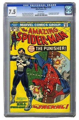 Amazing Spiderman 129 cgc 75 1st appearance of Punisher  Jackel Hot Key Issue 