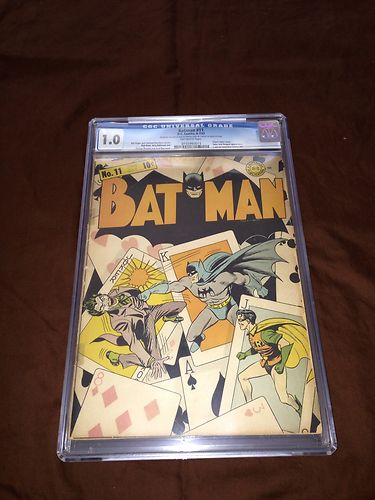 Batman 11 67 1942 Cgc Graded Rare Classic Joker Cover