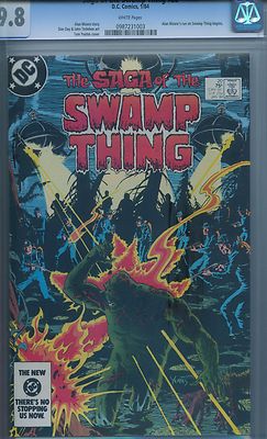 Saga of the Swamp Thing 20 CGC 98 1st Alan Moore on the title WHITE pages