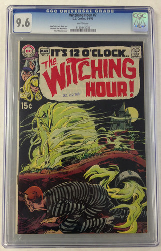 CGC 96 THE WITCHING HOUR 7 1970s DC HORROR COMIC BOOK GRADED NEAL ADAMS COVER