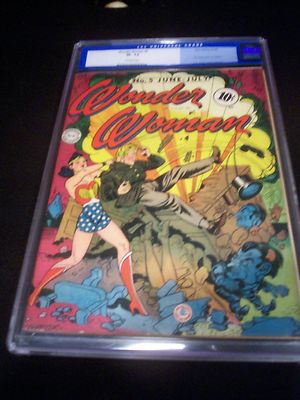 Golden Age Classic WONDER WOMAN 5 1943 CGC 75 VF Unrestored st DR PSYCHO