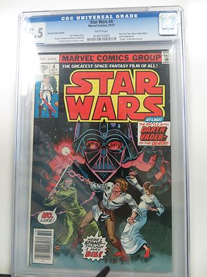 Star Wars 4 35 Cent Variant CGC test market price one of RAREST Bronze age books