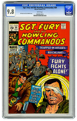 Sgt Fury 89 CGC 98 Eyepatch Origin Nazi Ayers Marvel Bronze Age Comic Avengers