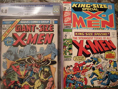 GIANT SIZE XMEN 1 CGC 90 MARVEL 1975 BONUS KING SIZE XMEN 12 NO RSV