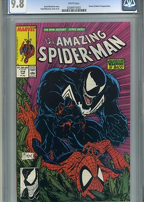 AMAZING SPIDERMAN 316 CGC 98 VENOM MCFARLANE COVER  ART 1989