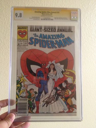 Amazing Spider Man Annual 21  SS CGC 98  Signed By Stan Lee