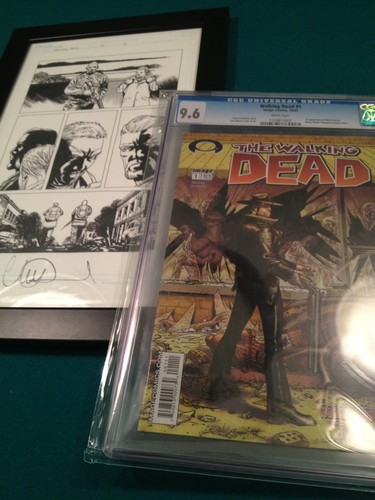 Walking Dead 1 CGC First Print NM Kirkman Moore  Framed Original Art 11