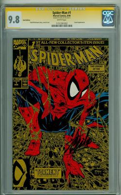 SPIDERMAN 1 CGC 98 SS GOLD STAN LEE SIGNATURE SERIES 1990