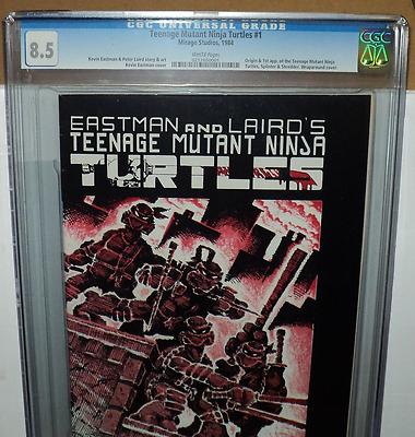 Teenage Mutant Ninja Turtles 1 CGC 85 WHITE Pages 1st Print 1984 id 8094