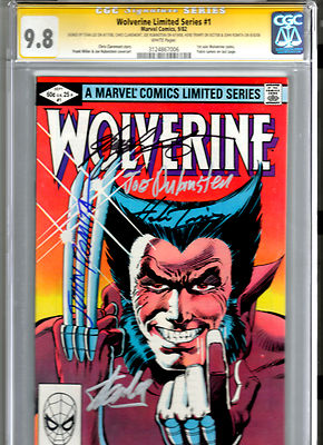 Multiple Signature Wolverine Limited Series 1 CGC SS 98 Sign by 5 Lee Romita