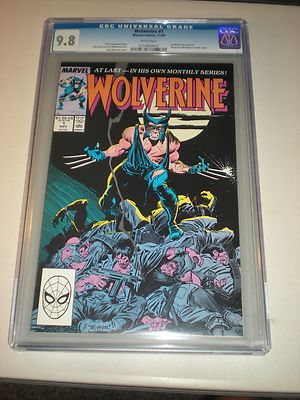 Wolverine 1 CGC Graded 98 with WHITE Pages Great Book