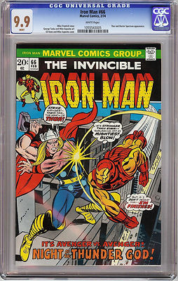 Iron Man 66 CGC 99 Feb 1974 Marvel Rare One of three Iron Man in 99