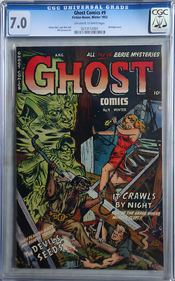 Ghost 9 Fiction House Bondage Cover Third Highest CGC Grade 70