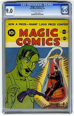 Magic Comics 23 CGC 90 OWW Mandrake the Magician David McKay Golden Age Comic