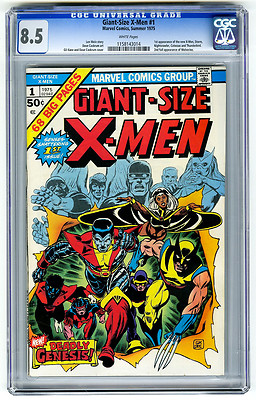 GiantSize XMen 1 CGC 85 1st New XMen 2nd Wolverine Marvel Bronze Age Comic