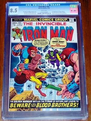 Iron Man 55 Feb 1973 Marvel CGC 85 1st appearance of Thanos