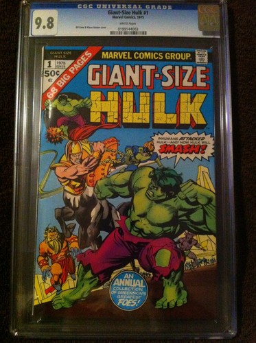 GIANTSIZE HULK NO1 CGC 98 WHITE PAGES