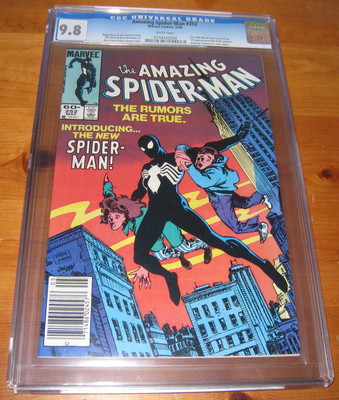 AMAZING SPIDERMAN 252 1984 1ST BLACK COSTUME CGC 98 NEAR MINTMINT WHITE PGS