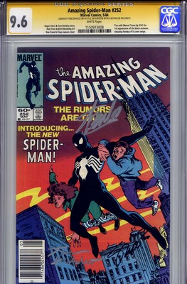 AMAZING SPIDERMAN 252 CGC 96 SS STAN LEE TOM DEFALCO  JIM SHOOTER NMMint