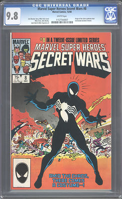 MARVEL SUPER HEROES SECRET WARS 8 CGC 98 1984 WHITE PAGES NEW COSTUME