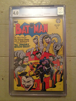 Batman 73  CGC 40  OctNov 1952  Golden Age  Joker  Batman and Robin