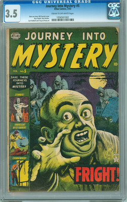 Journey into Mystery 5 CGC 35 Atlas 1953 Stan Lee Bill Everett Scarce Issue