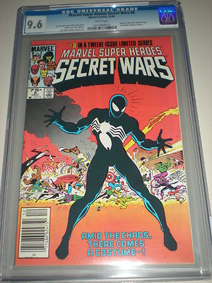Secret Wars 8 CGC Graded 96 WHITE PAGES 1st Black Spiderman costume