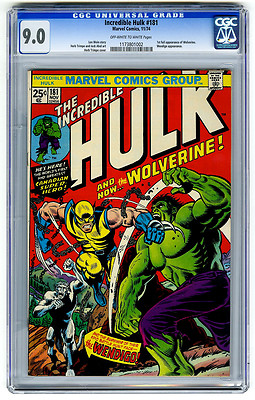 Incredible Hulk 181 CGC 90 1st Full Wolverine Marvel Bronze Age Comic Avengers