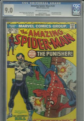 amazing spiderman 129  cgc 90 first appearance of  punisher and the jackal