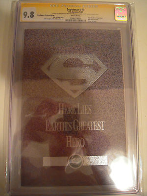 CGC Signature Series 98 Superman 75 Platinum Edition Dan Jurgens Autograph