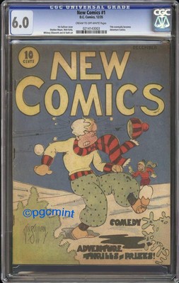 NEW COMICS 1 CGC FN 60  ADVENTURE COMICS 1  VERY RARE 1935 DC  Looks 70