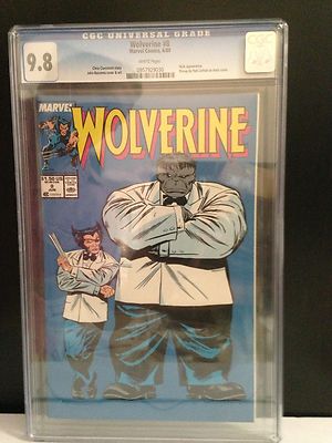 Wolverine 8 Jun 1989 Marvel CGC 98