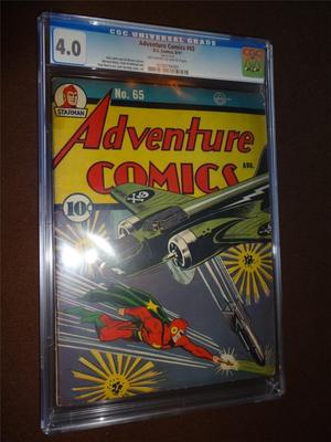 Adventure Comics 65 CGC 40 Universal Blue Unrestored OWW Rare Golden Age