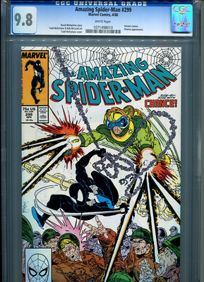 AMAZING SPIDER MAN 299 CGC MT 98 PERFECT MC FARLANE WOW