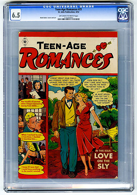 TeenAge Romances 21 CGC 65 OWW Baker St John Golden Age Comic Love Good Girl