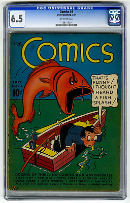 The Comics 4 CGC 65 2ND HIGHEST GRADED OW Dell Golden Age Strip