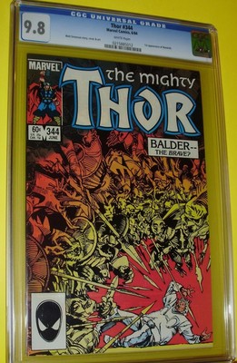 THOR 344  CGC 98 w WHITE PAGES 1ST APP MALEKITHTHOR 2 VILLAIN NO RESERVE