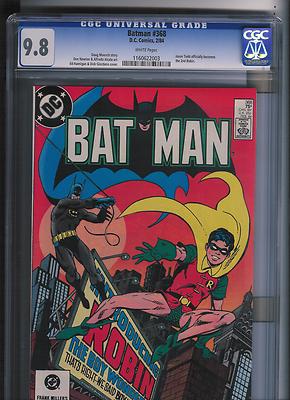 Batman  368 CGC 98  White Pages  UnRestored