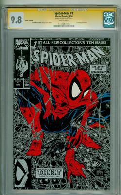 SPIDERMAN 1 CGC 98 SS SILVER STAN LEE SIGNATURE SERIES 1990