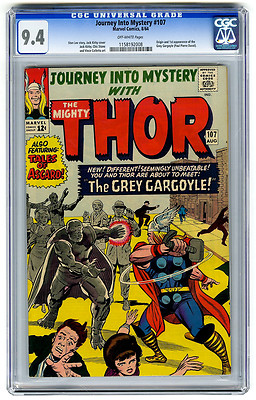 Journey Into Mystery 107 CGC 94 OW Thor Kirby Marvel Silver Age Comic Avengers